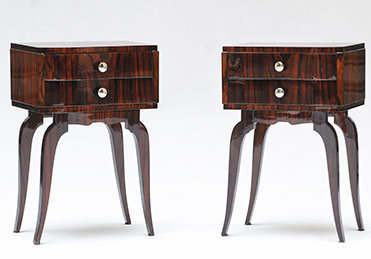  Tables de Chevet Vintage en Palissandre, Set de 2 