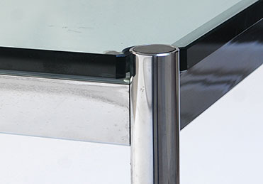  Bureau en Acier Chromé et Verre par USM Haller, années 70 