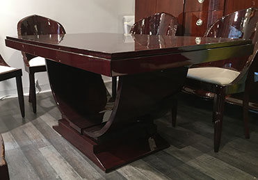 Grande Table Art-Déco en Palissandre