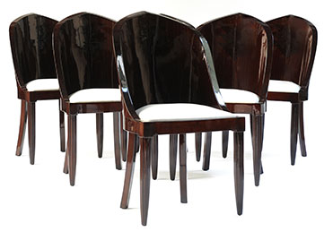  Chaises d'Appoint Vintage en Palissandre, Set de 6 