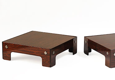  Tables Basses Vintage en Palissandre par Sergio Rodrigues, Set de 2 