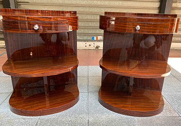  Tables de Chevet Vintage en Palissandre, Set de 2