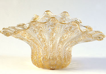 Vase Vintage en verre de Murano 